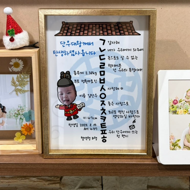  출산선물 추천 따소담 아기 탄생 선물 액자 성장앨범 임산부 신생아 조카선물