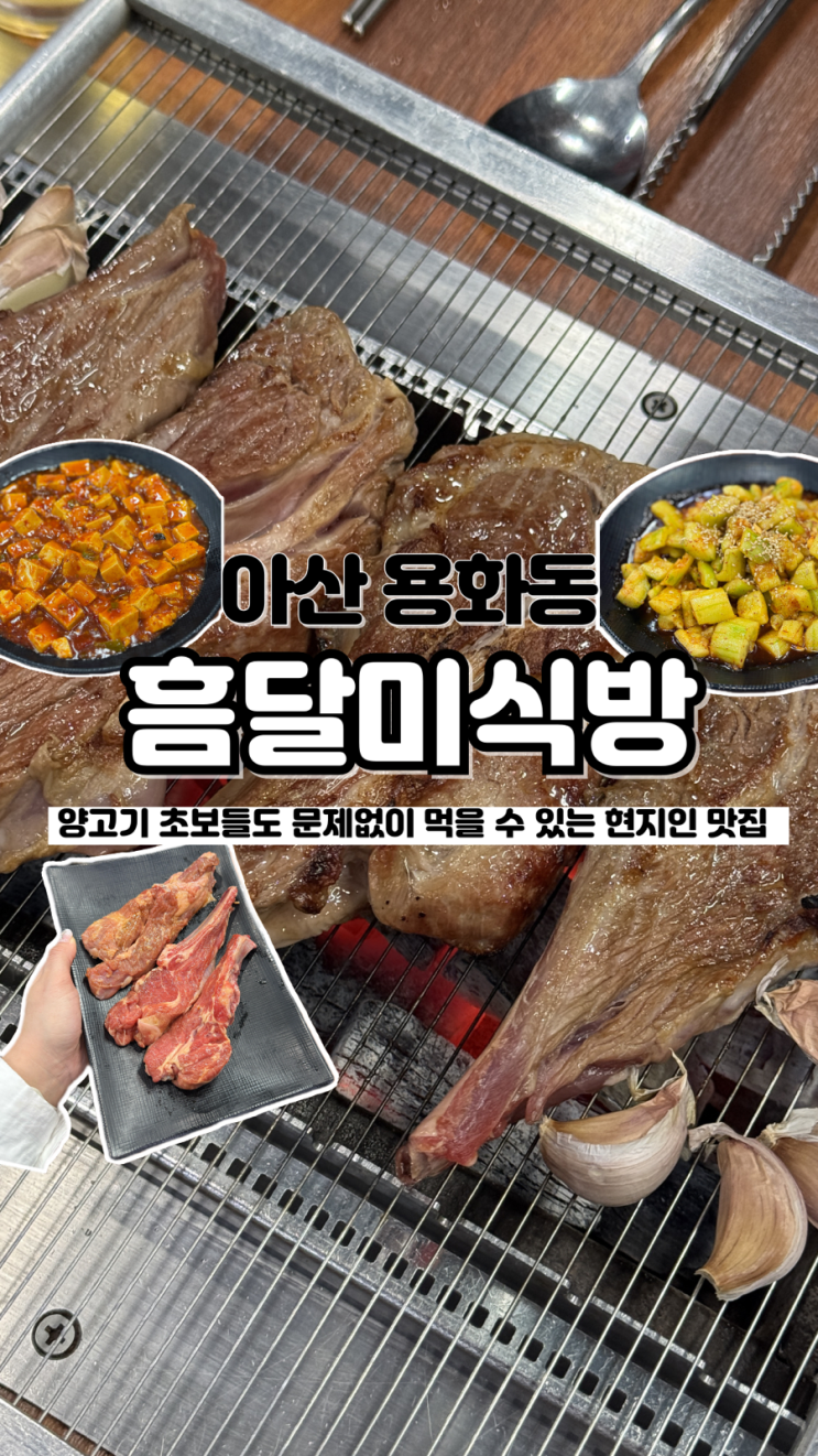  양고기 초보들도 반할 수밖에 없는 내돈내산 아산 찐 로컬 맛집 흠달미식방양꼬치