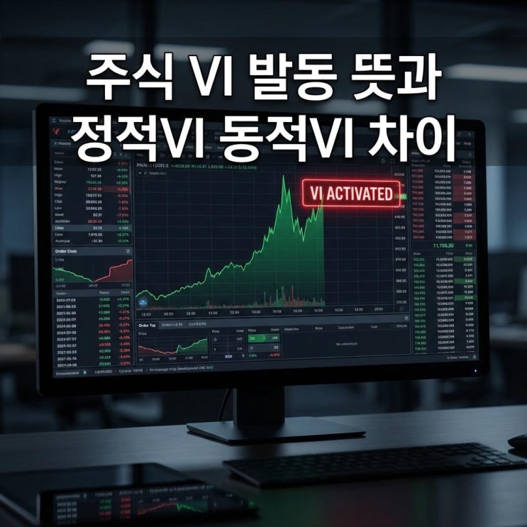  주식 VI 발동 뜻과 정적VI 동적VI 차이! 거래정지 후 가격 대응법 (변동성 완화장치)