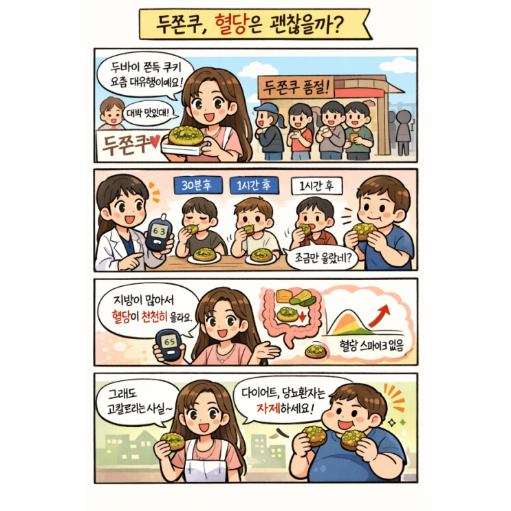   품절대란 ‘두바이 쫀득 쿠키’ 고열량인데 혈당은 정말 안 오를까요?