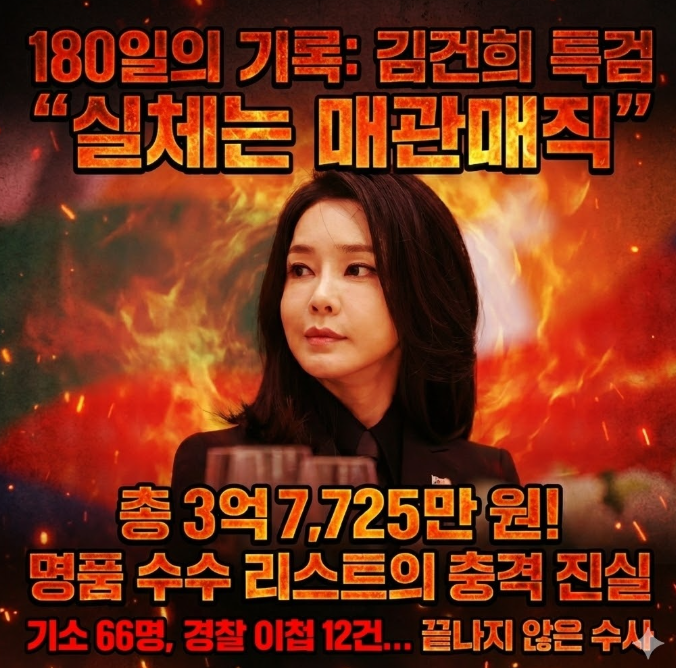  김건희 특검 최종 결과: "3억 7천 수수" 현대판 매관매직 실체, 기소 명단 총정리