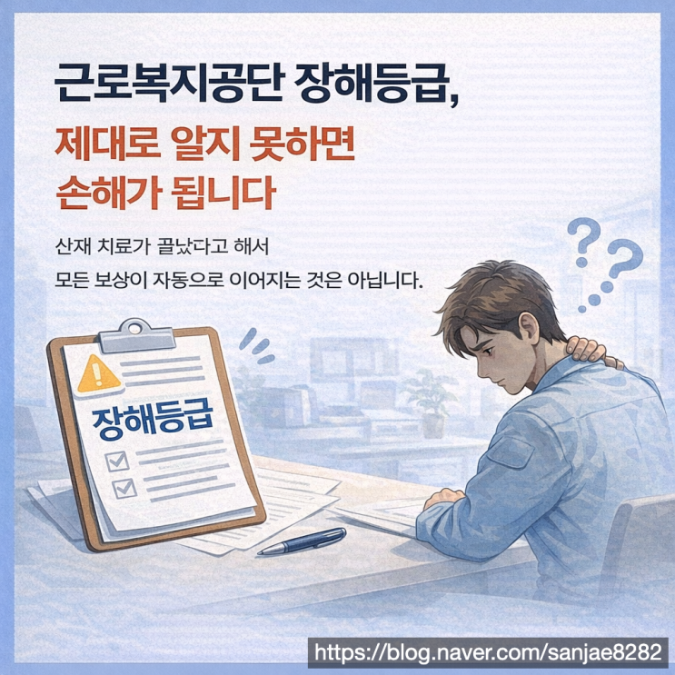  근로복지공단 장해등급 처음부터 전략적으로 준비해야 합니다