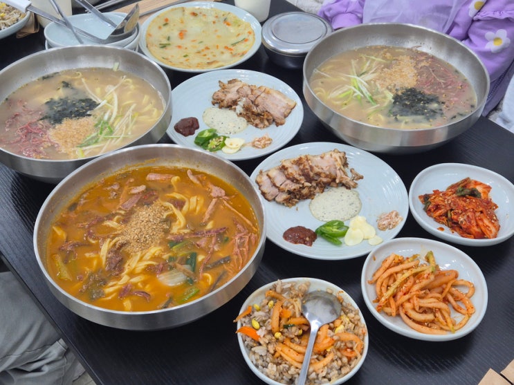  용인 흥덕 맛집 우밀칼국수 한방 수육과 진한 사골칼국수