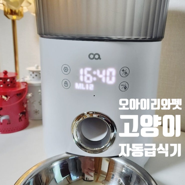  고양이 자동급식기 1년 반 쓴 후기 오아 이리와펫