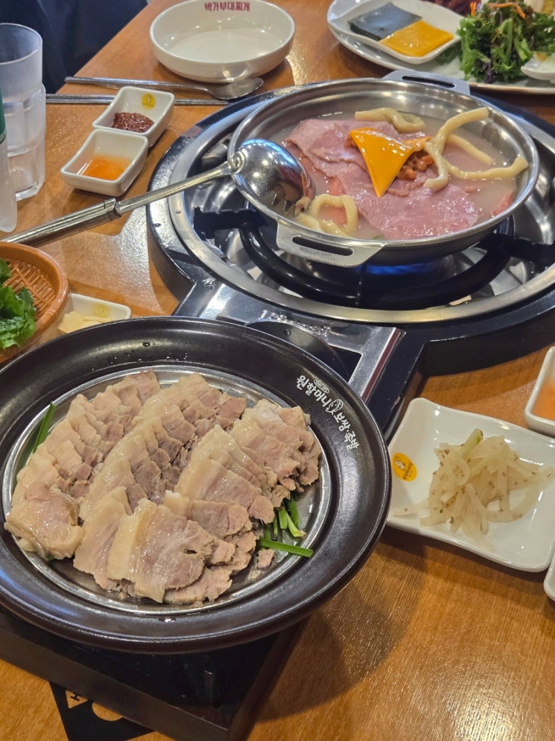 순천 오천동 원할머니보쌈족발 박가부대 부대찌개 보쌈 맛집