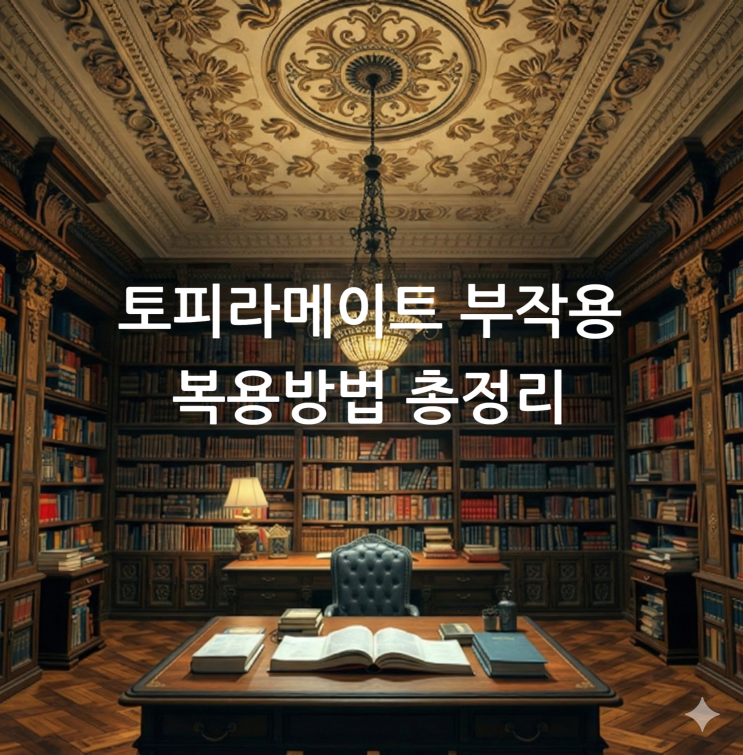  토피라메이트 부작용 복용방법 총정리
