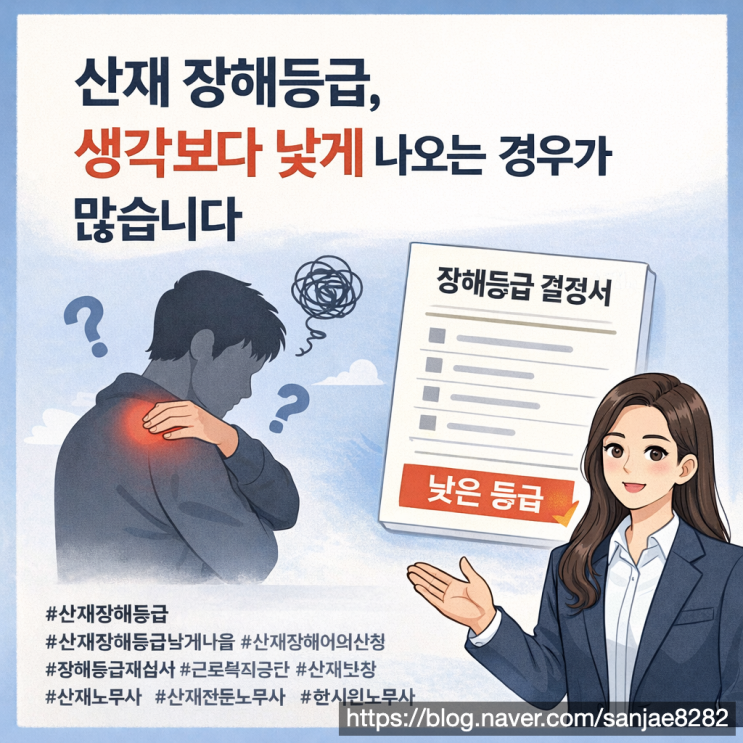  장해등급이 실제보다 낮게 나왔다면 재심사로 바로잡을 수 있습니다