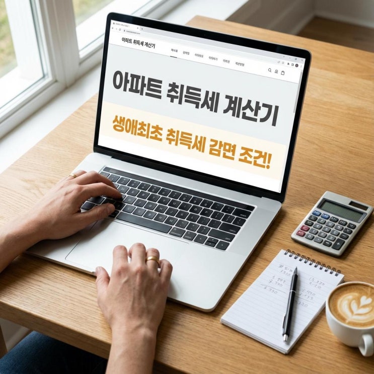  아파트 취득세 계산기 생애최초 취득세 감면 조건! 1가구 2주택 중과세 (위택스)