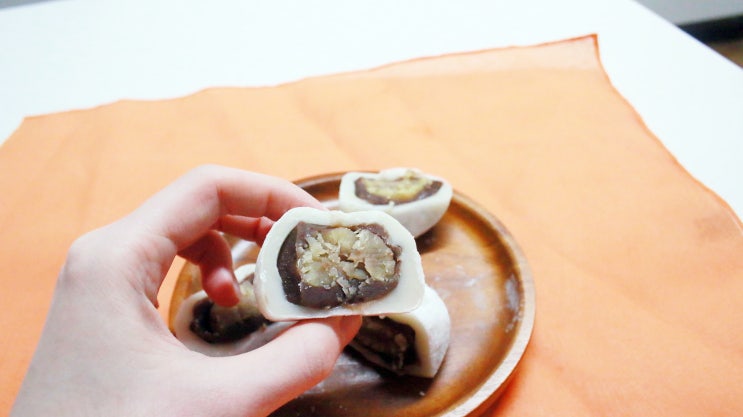 공주알밤찹쌀떡 공주알밤 밤떡 찹쌀떡으로 즐기는 아침대용떡 간편식 후