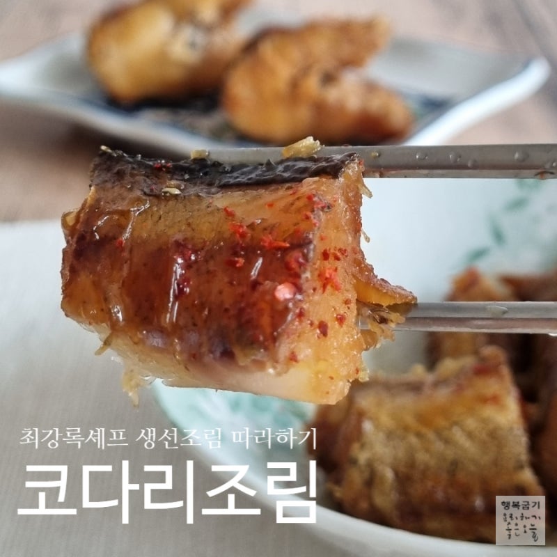 물없이 가능한 코다리조림레시피 최강록셰프 간장조림양념 비율
