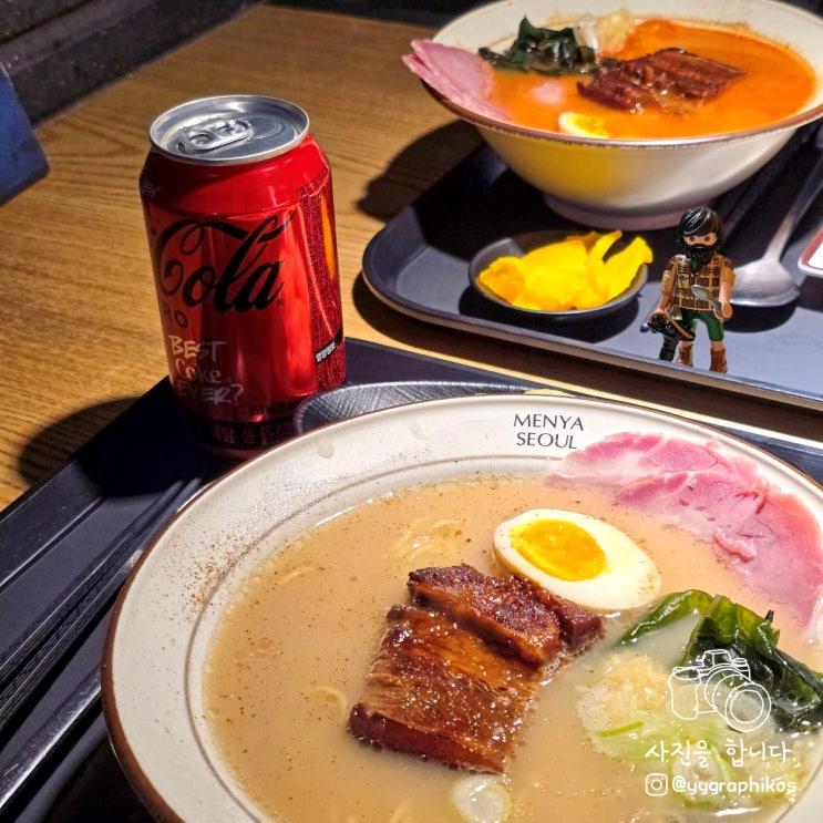  [서울시 용산구 한강로] 용산역 라멘 맛집, 밥집 - 멘야서울 용산아이파크몰점