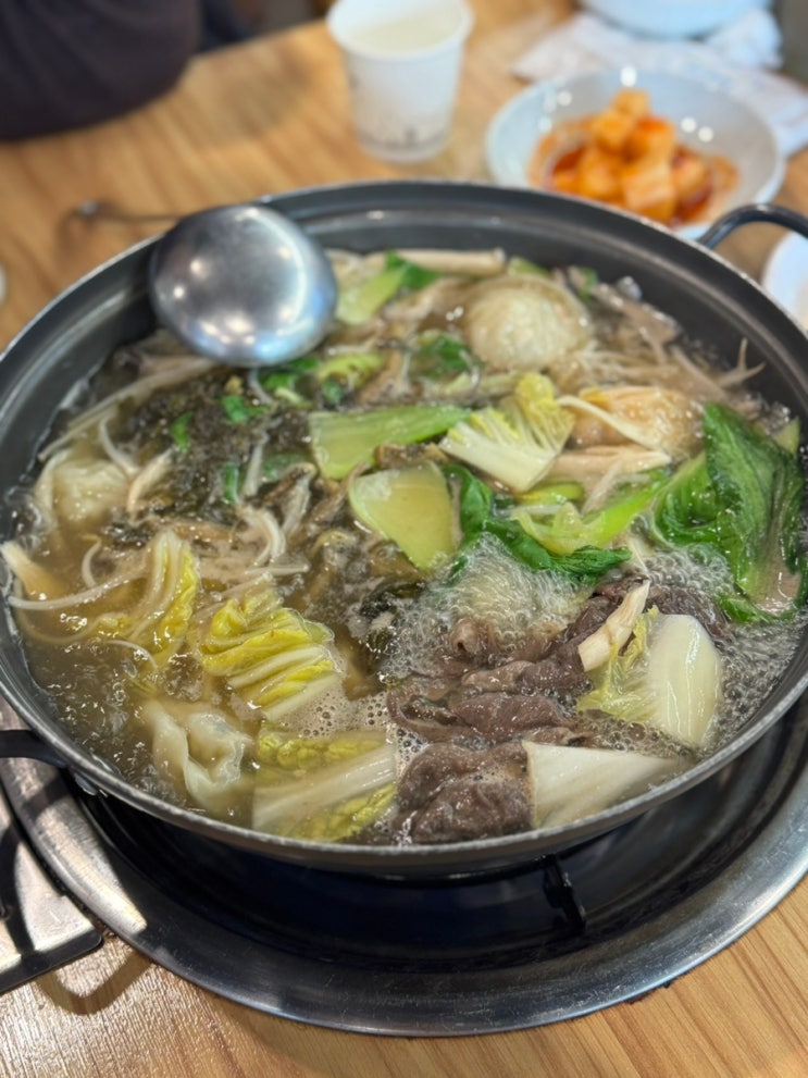  원주 혁신도시 로컬 맛집 시래기 만두전골 추천 이씨손만두전골