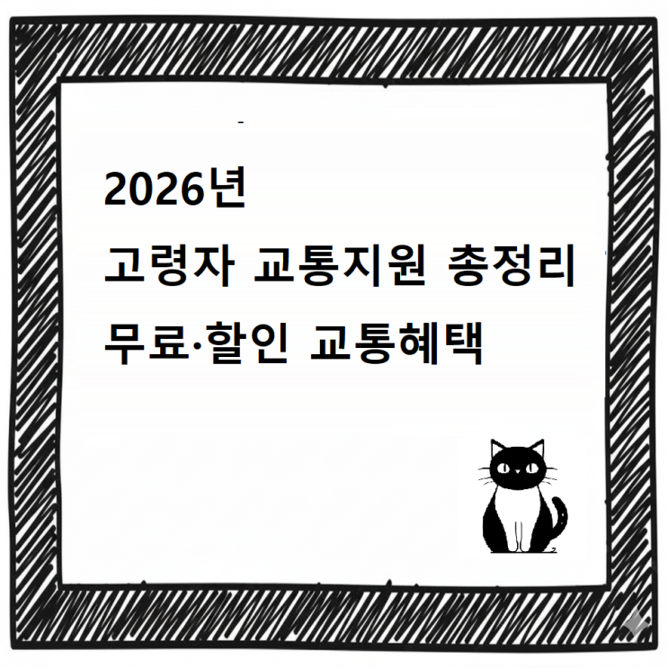  2026년 고령자 교통지원 총정리｜무료·할인 교통혜택 한눈에