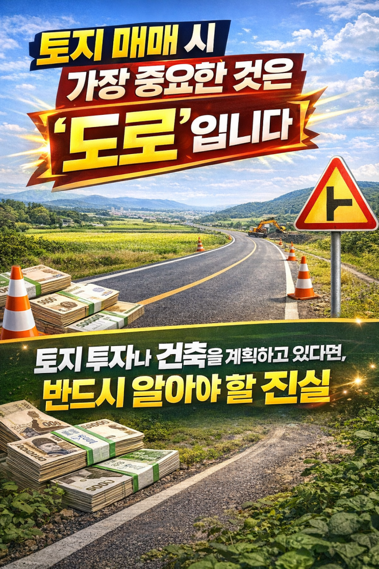   맹지 탈출? 성공 투자 길! '도로'가 모든 것을 결정하는 토지 매매의 비밀!