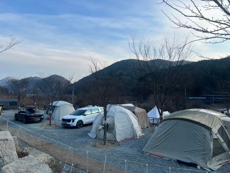  청도 운문산 힐링 오토캠핑장 캠프 1530 겨울캠핑 리뷰