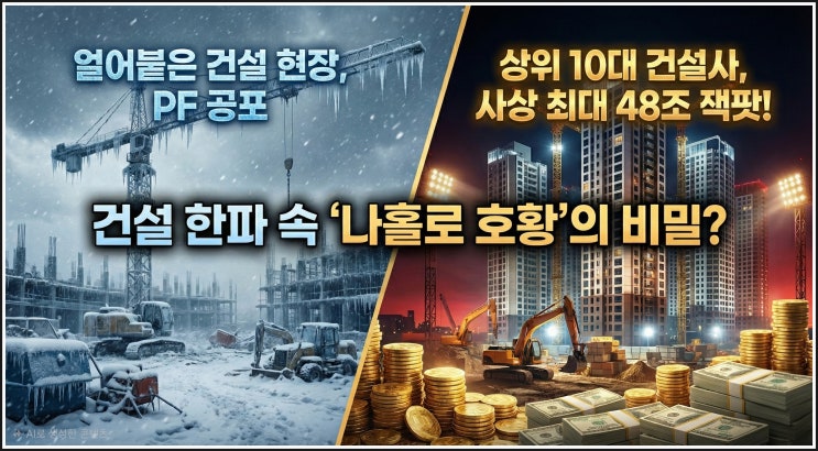  [부동산 인사이트] 불황 속 역대 최대? 10대 건설사가 48조 싹쓸이한 이유 (ft. PF의 역설)