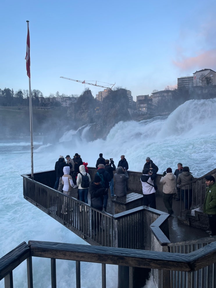  유럽 최대 폭포, 라인폭포(Rhein Falls) 겨울 여행기