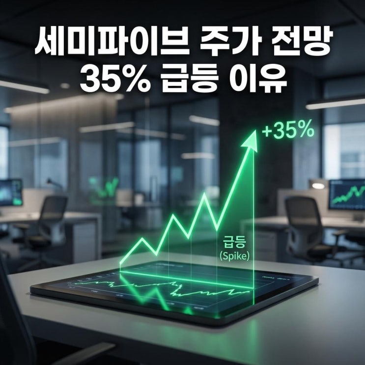  세미파이브 주가 전망 35% 급등 이유와 삼성전자 DSP 호재 분석
