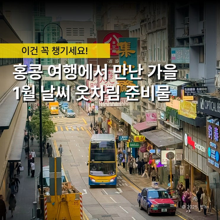  사라진 가을을 찾고 싶다면? '1월 홍콩 여행 날씨' 옷차림 준비물 추천