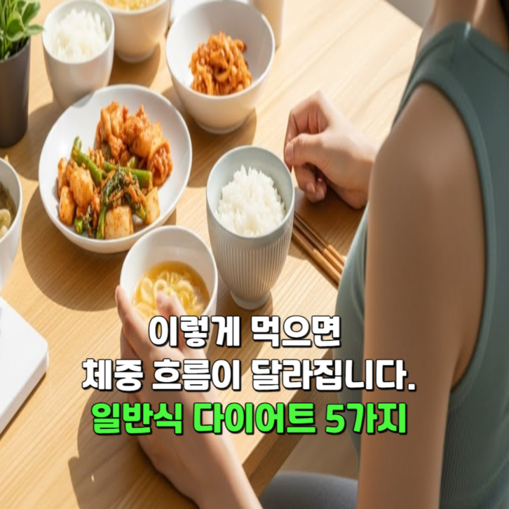  이렇게 먹으면 체중 흐름이 달라집니다. 일반식다이어트 5가지
