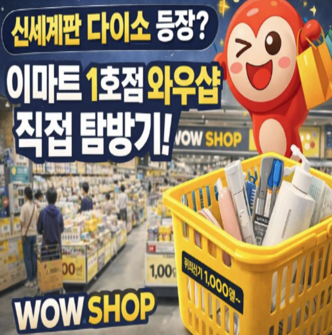  신세계판 다이소 등장? 이마트 1호점 와우샵 직접 다녀왔어요!