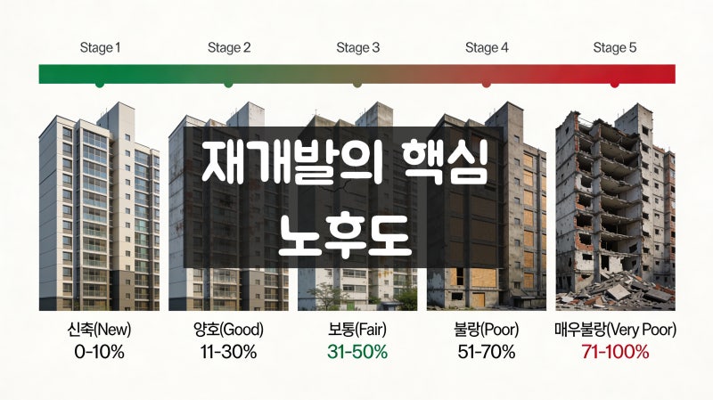 재개발 대박의 시작 '노후도', 지도 한 장으로 1분 만에 판별하는 법 (부동산 손품 필수)