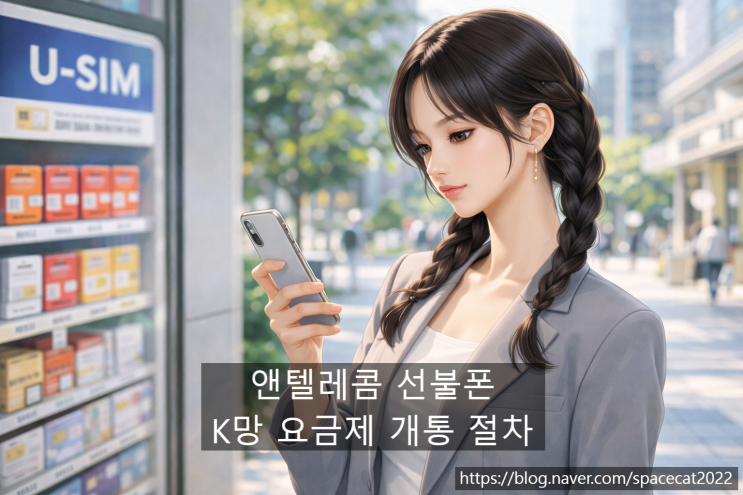  앤텔레콤 선불폰 K망 요금제 개통 절차 알아보기