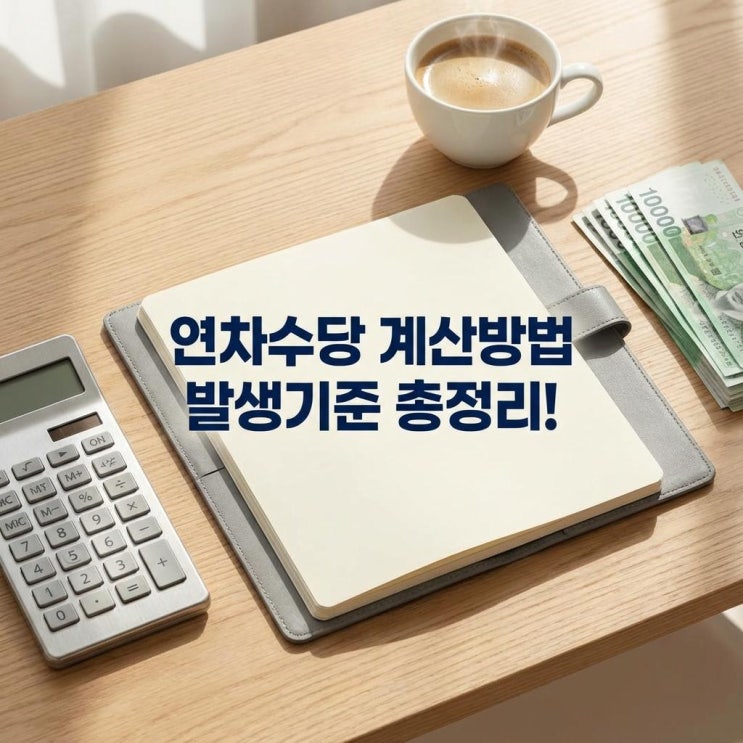  연차수당 계산방법 발생기준 총정리! 미사용 연차수당과 연차 촉진제도 (통상임금)