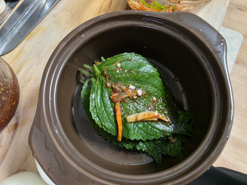힐링요에 깻잎찜 30초 완성 하는 법