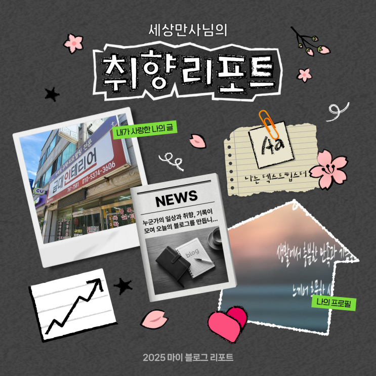  [2025 마이 블로그 리포트] 데이터로 채워보는 내 블로그 취향 리포트