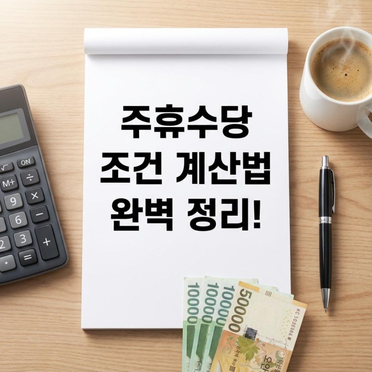  주휴수당 조건 계산법 완벽 정리! 주 15시간 미만 알바 퇴직금 (폐지 논란 진실)