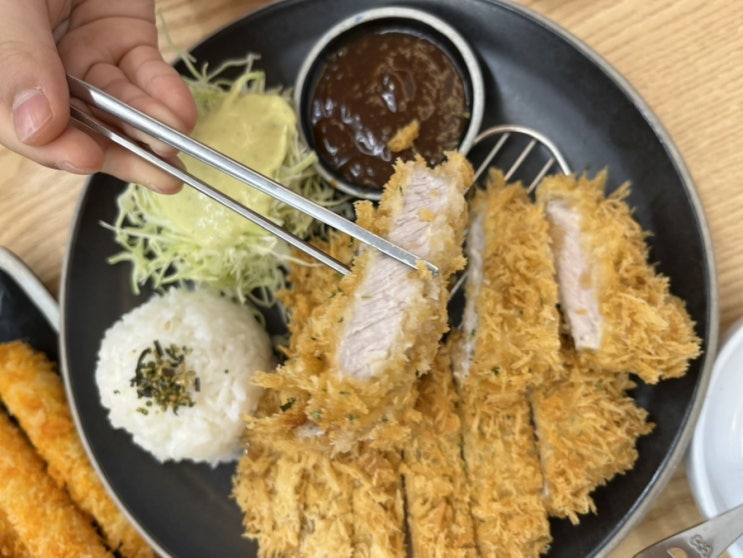  세종 맛집 돈까스 광화문 미진 세종점에서 아이와 생등심돈까스와 새우튀김우동 그리고 새우튀김 먹어본 후기