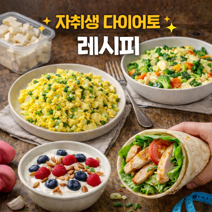 자취할때 할수있는 간단하고 안흔한 다이어트레시피