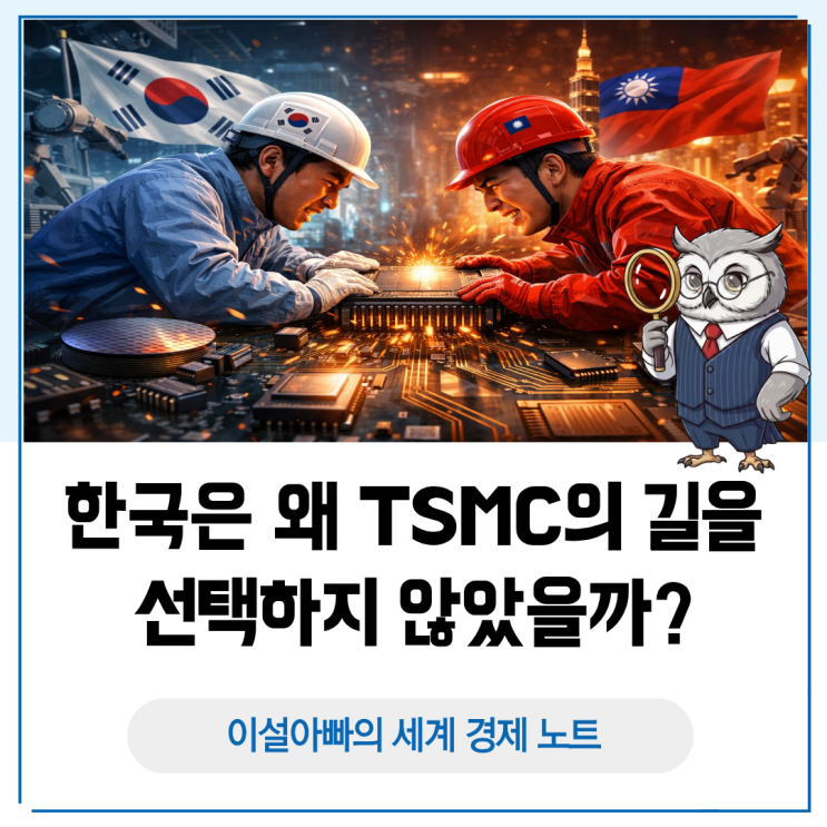  한국은 왜 TSMC의 길을 선택하지 않았을까? 반도체 전략의 구조적 선택