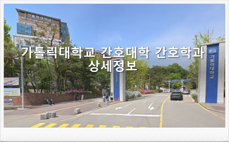  가톨릭대학교 간호대학 간호학과 상세정보