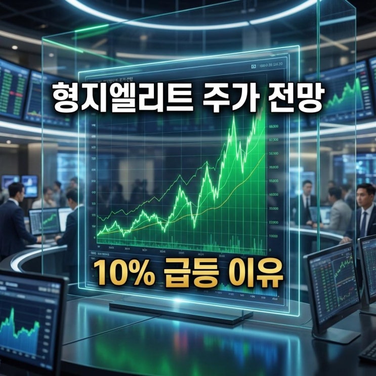  형지엘리트 주가 전망 10% 급등 이유! 스포츠 굿즈와 중국 시장 호재 분석
