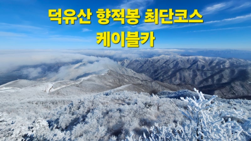 무주리조트 무주 덕유산 케이블카 곤도라 이용정보