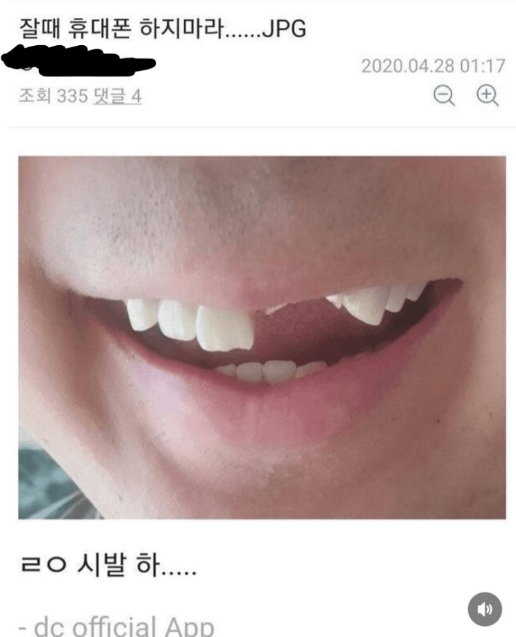  잘때 휴대폰 하지말라는 디씨인.jpg