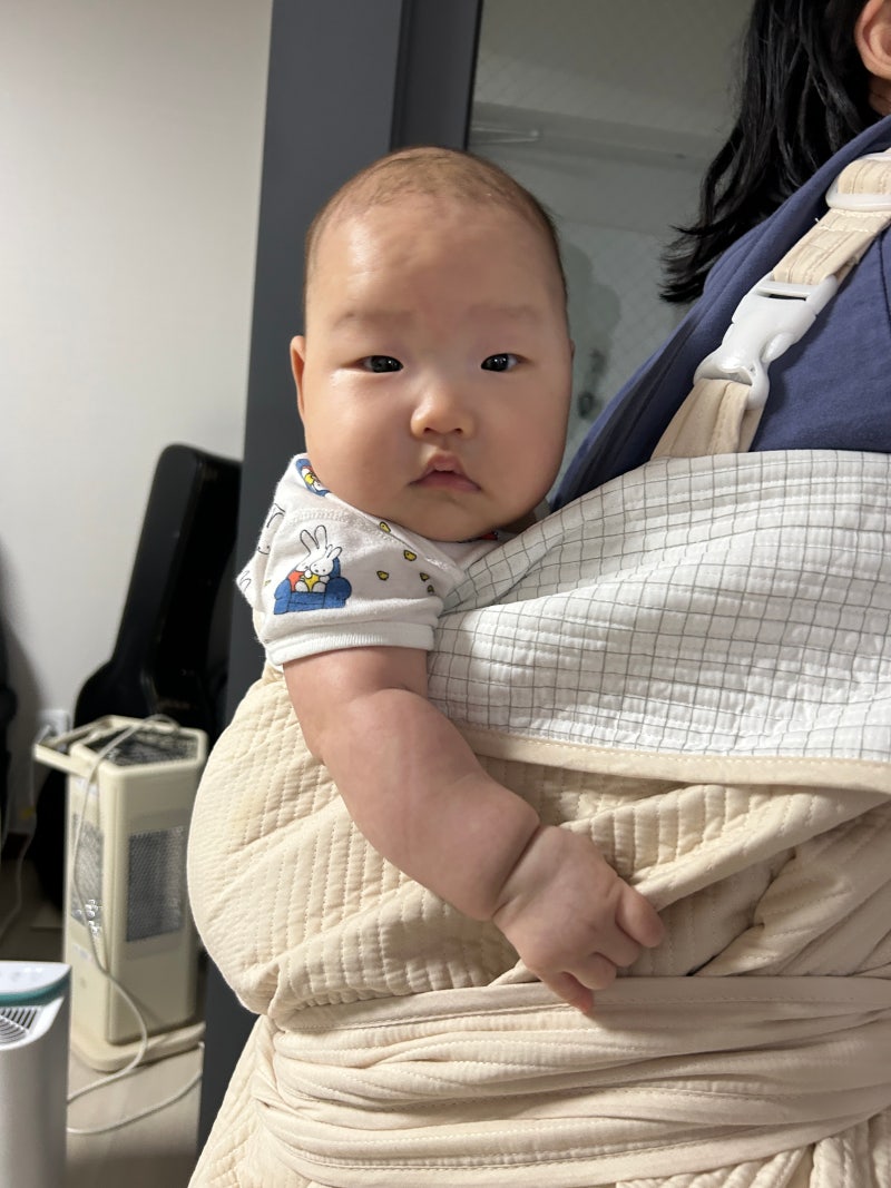 포대기 언제부터 써도 될까? | 3개월 아기 아가방 포대기 써본 솔직 후기