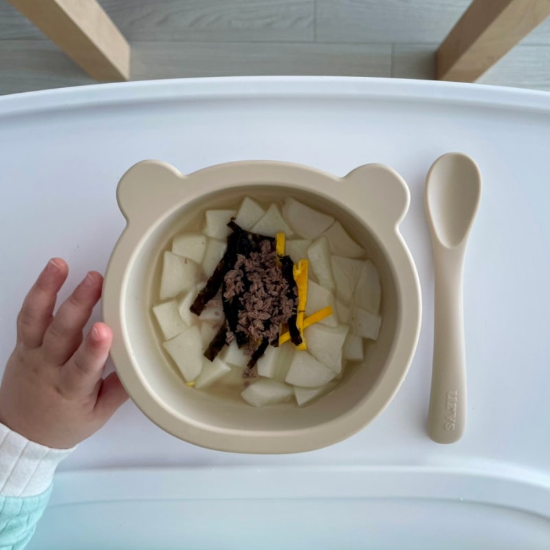 새해 돌아기 떡국 만들기｜11개월 아기 첫 떡국 도전