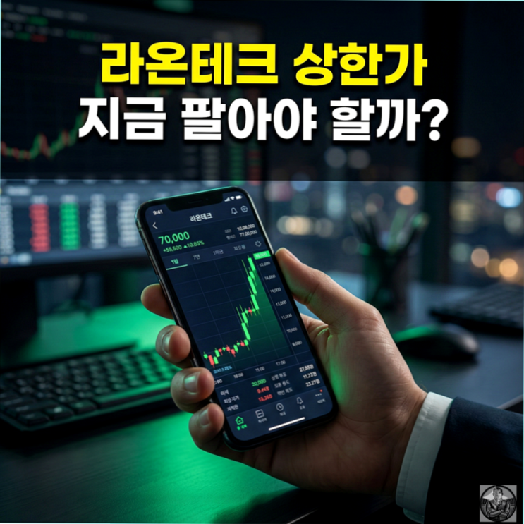  라온테크 주가, 상한가 직행 이유와 2026년 매도 타이밍