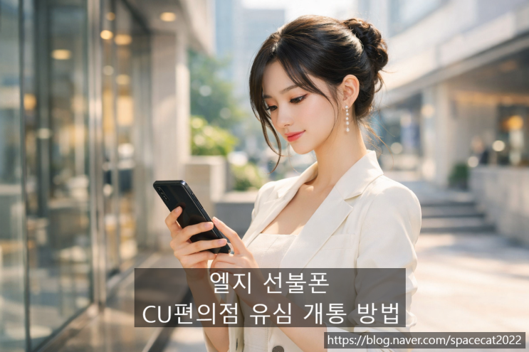  엘지 선불폰 CU편의점 유심 구매하여 개통 방법