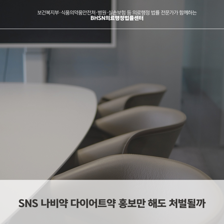  SNS 나비약 다이어트약 홍보만 해도 처벌될까