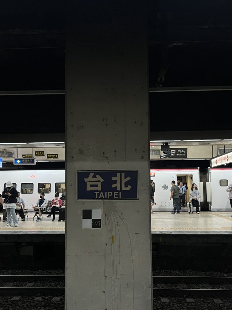  2025 대만 타이베이에서 타이난 기차 이동