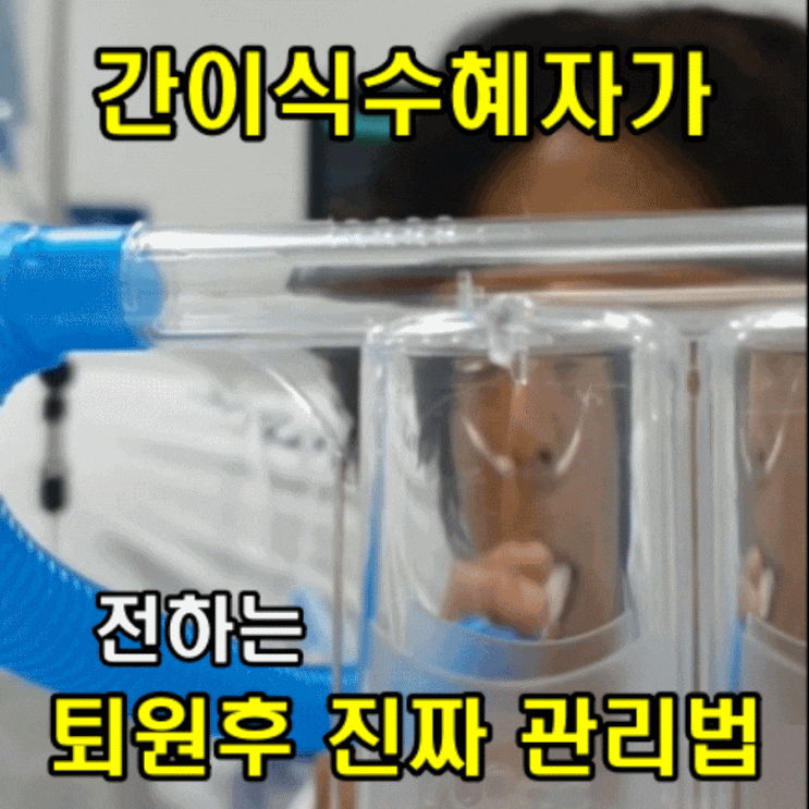  간 이식 수술 후 입원 기간과 퇴원 후 관리, 면역억제제. 식단까지