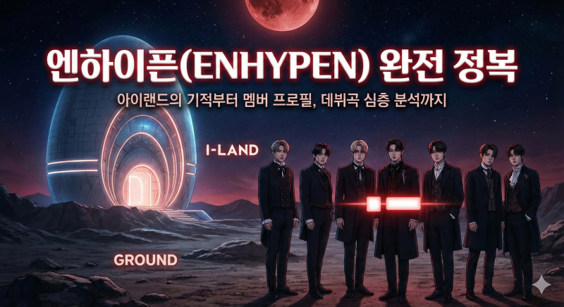 [오디션 출신 보이그룹] 엔하이픈(ENHYPEN) 완전 정복: 아이랜드(I-LAND) 소개 및 멤버 프로필, 데....