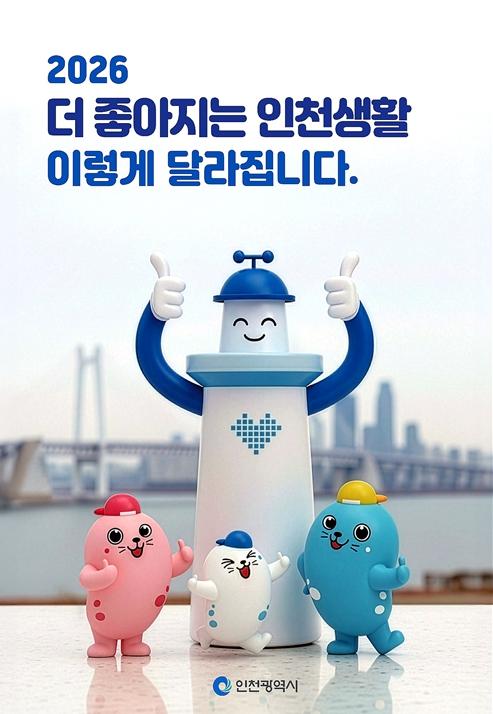 인천의 일상이 달라진다 '2026, 더 좋아지는 인천생활' 발간