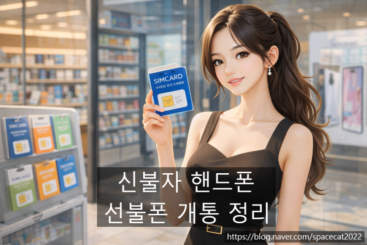  신불자 핸드폰 선불폰으로 개통하는 절차 정리