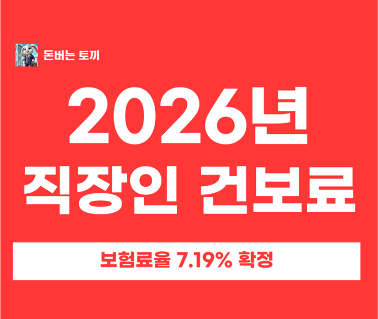  2026년 직장인 건강보험료 상한 총정리 + ‘소득월액보험료’ 2,000만원 기준
