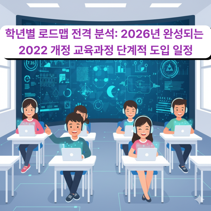  학년별 로드맵 전격 분석: 2026년 완성되는 2022 개정 교육과정 단계적 도입 일정